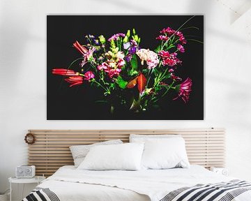 Flowers on a dark background