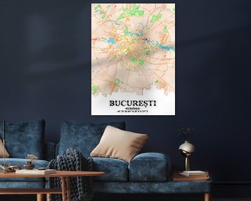 Bucharest by Printed Artings