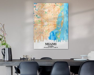 Miami van Printed Artings