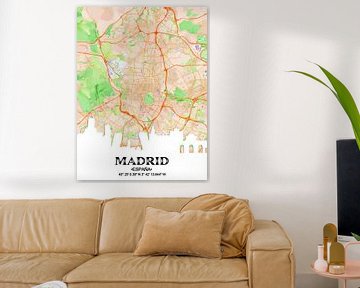 Madrid van Printed Artings