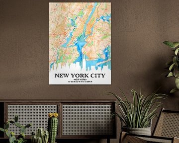 New York City van Printed Artings