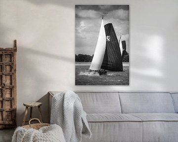 Skûtsje von Leeuwarden klassisches friesisches Segeln Tjalk Schiff von Sjoerd van der Wal Fotografie