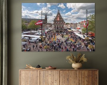 Kaasmarkt in Gouda van Rinus Lasschuyt Fotografie