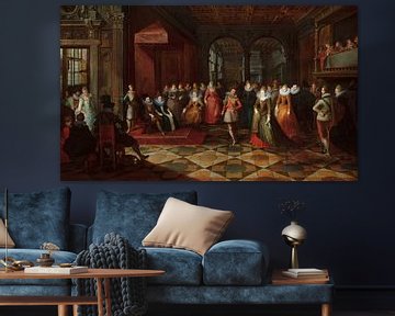 Balzaalscène aan een Brusselse rechtbank, Frans Francken de Jongere, Paul Vredeman de Vries, Frans F