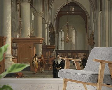 Interior of the Laurenskerk in Rotterdam, Cornelis de Man