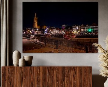 Roermond by night van Maurice Meerten