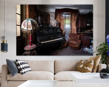Abandoned Living Room with Piano. by Roman Robroek