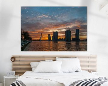 Sonnenaufgang in Rotterdam  von Erik van 't Hof