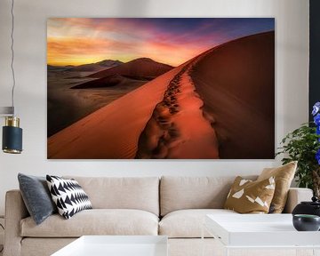 De weg naar de top van de woestijn van Loris Photography