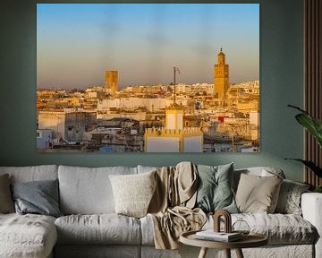 Uitzicht over Rabat, vanuit de oude medina.