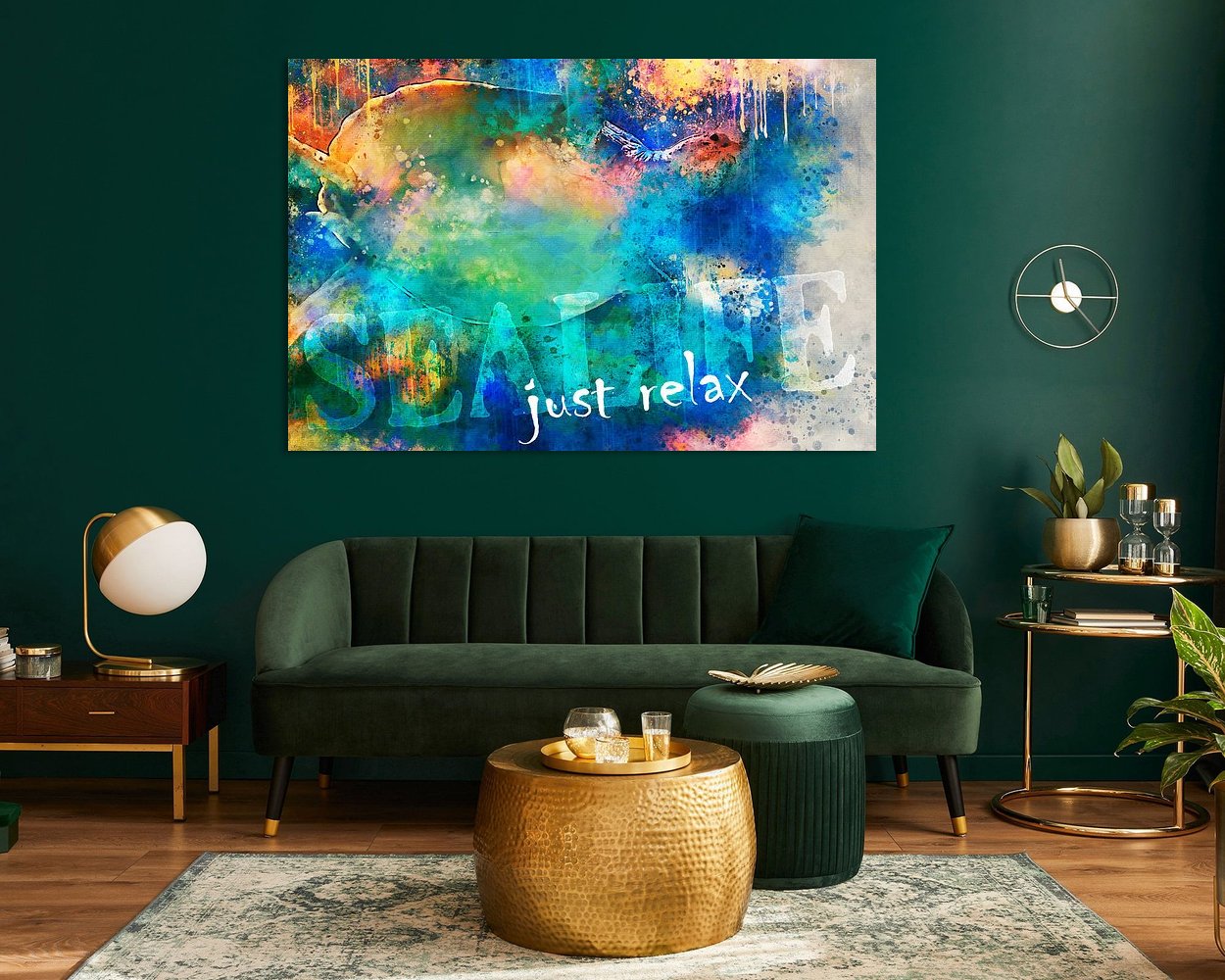 Example of the artwork in a room
