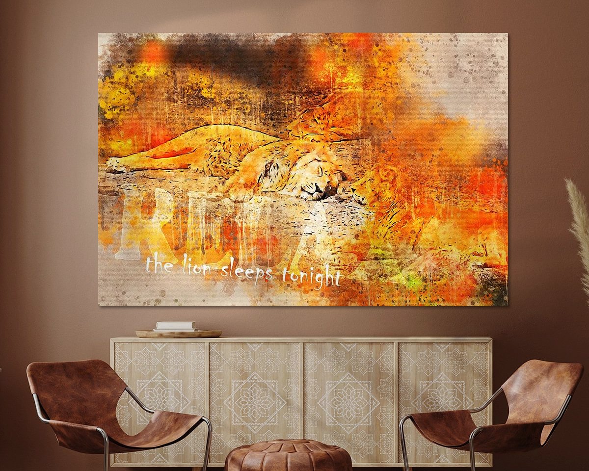 Example of the artwork in a room