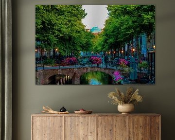 Canal at the Hooikade in The Hague by Scarlett van Kakerken