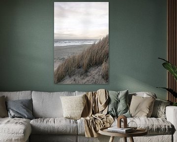 Paysage de dunes surplombant la mer sur Dixy Kracht