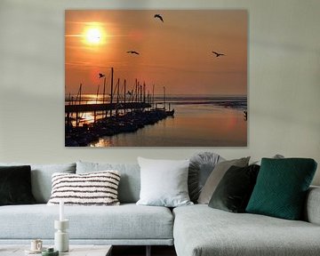Zonsopgang in de Sielhafen
