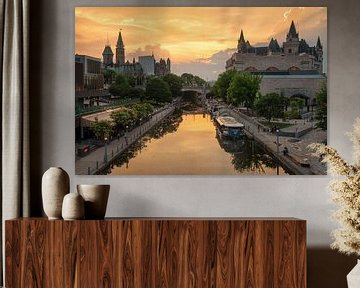 Ottawa, Canada, zonsondergang