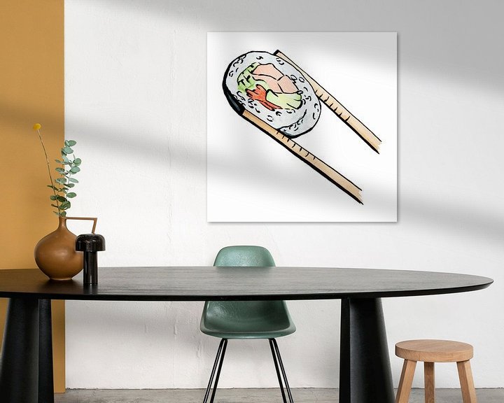 Sfeerimpressie: Uramaki sushi met zalm van Natalie Bruns