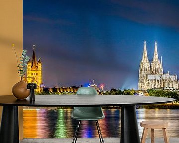 Cologne at night by Günter Albers