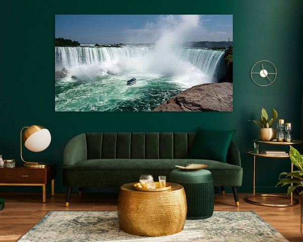 View of the Horseshoe waterfall in the Niagara Falls