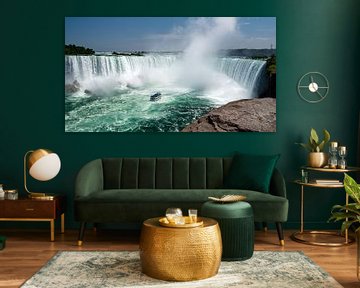 Blick auf den Hufeisen-Wasserfall in den Niagarafällen von Beeld Creaties Ed Steenhoek | Fotografie und künstliche Bilder