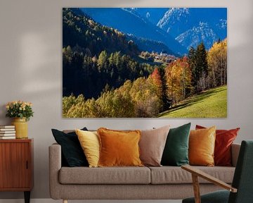 Herbst bei Mühlebach im Wallis in der Schweiz von Werner Dieterich