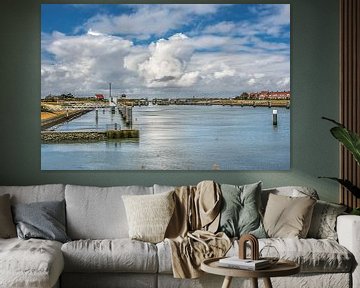 Die Schleusen und der Hafen im Afsluitdijk bei Cornwerd von Harrie Muis