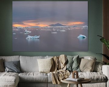 View of Disco Bay, Greenland by Thomas Bollaert