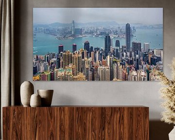 Hong Kong skyline by Stijn Cleynhens