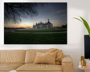Les châteaux de Chambord à la lumière du matin sur Hans Kool