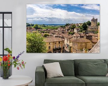 Panorama over Saint-Emilion van Easycopters