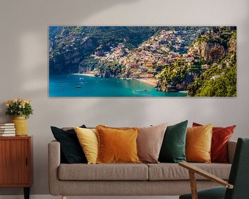 Positano, côte amalfitaine en Italie sur Teun Ruijters