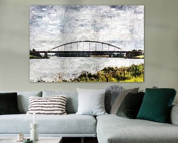 De Slaakbrug tussen De Heen en Sint-Philipsland (Brabant en Zeeland) (kunst) van Art by Jeronimo