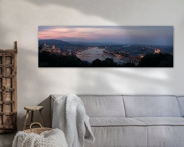Boedapest panorama van Ruben Van der Sanden