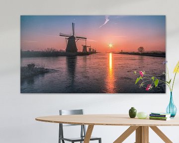 Sonnenaufgang Kinderdijk 1 von Henk Smit