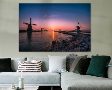 Sunrise Kinderdijk 2 by Henk Smit