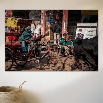 La foule dans les rues de New Dehli
