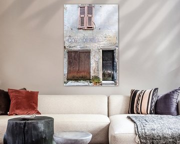 French facade with old doors and old window by Anouschka Hendriks