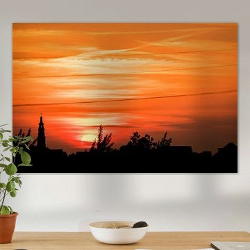 Middelburg in the setting sun