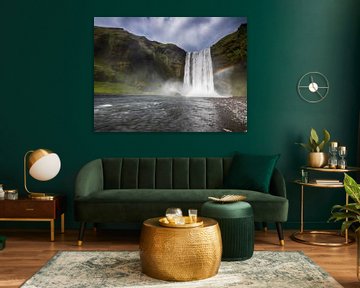 Skogafoss Wasserfall von Marcel van Balkom