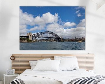 Sydney with the famous harbor bridge in the background by Tjeerd Kruse