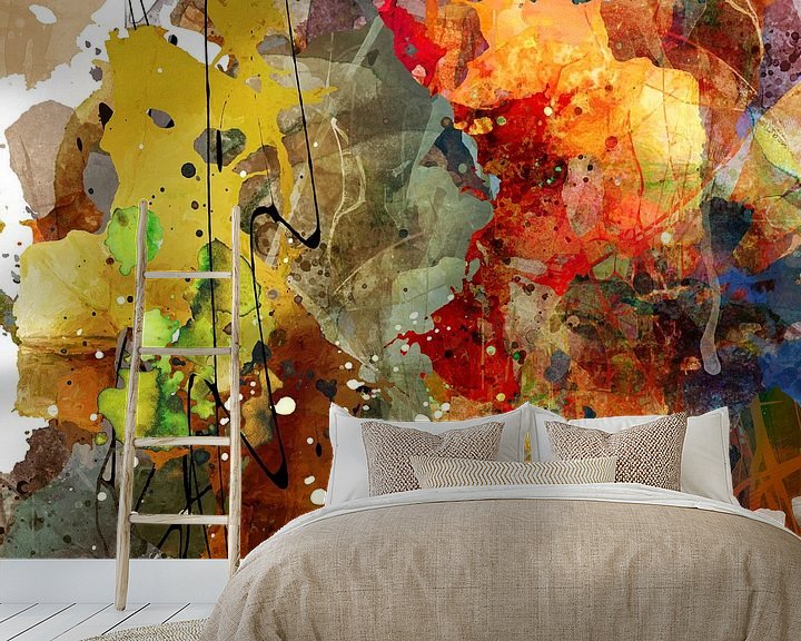 Sfeerimpressie behang: nazomer colors van Andreas Wemmje