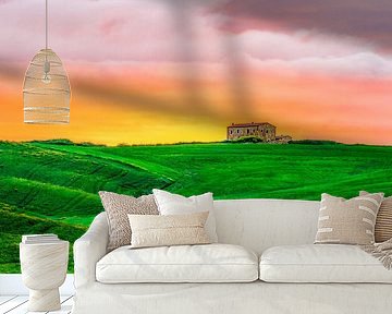 Sunrise in Val d'Orcia, Tuscany. by Teun Ruijters