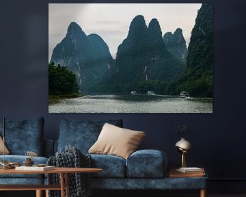 Yangshuo Karstgebergte Li rivier van Speksnijder Photography