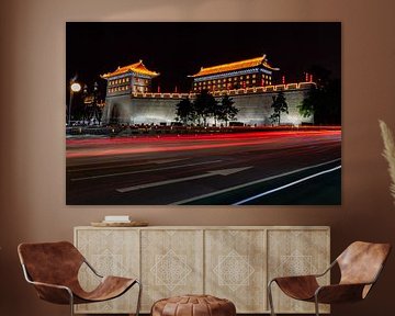 Xi'an watchtower long shutter speed