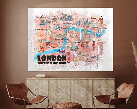 Example of the artwork in a room