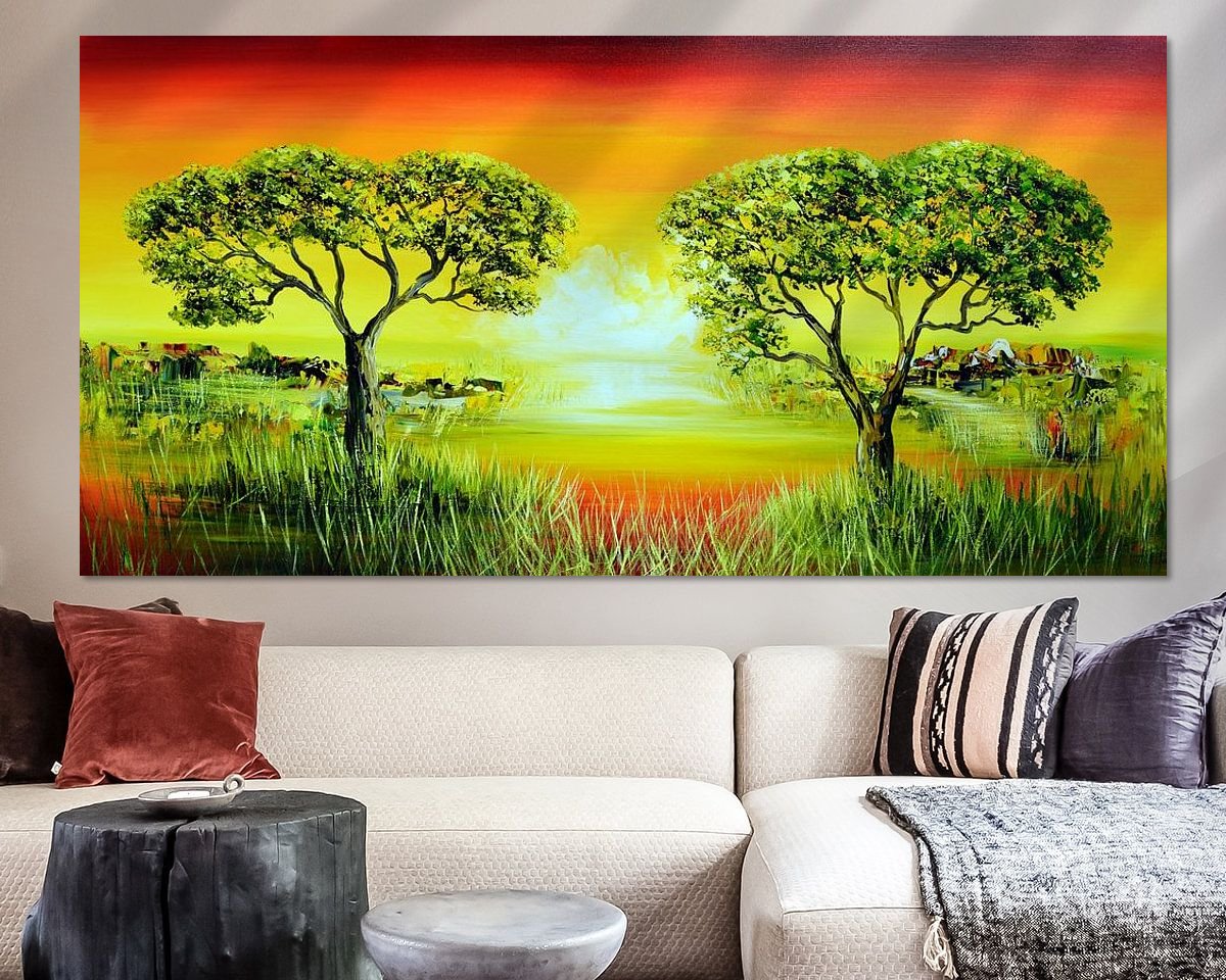 Example of the artwork in a room