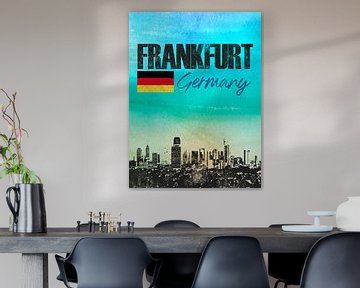 Frankfurt am Main Duitsland van Printed Artings