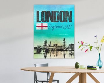 Londen Engeland van Printed Artings