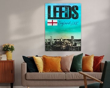 Leeds Engeland van Printed Artings