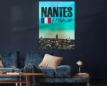 Nantes Frankreich von Printed Artings